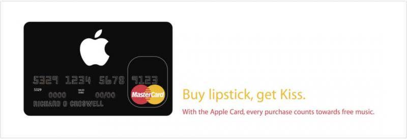 iTunes credit card