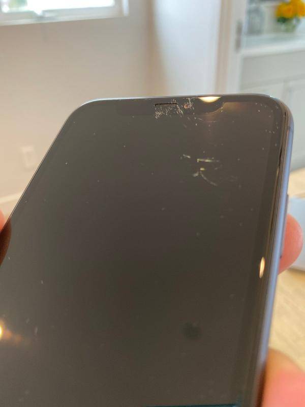 iPhone 11 Pro scratched