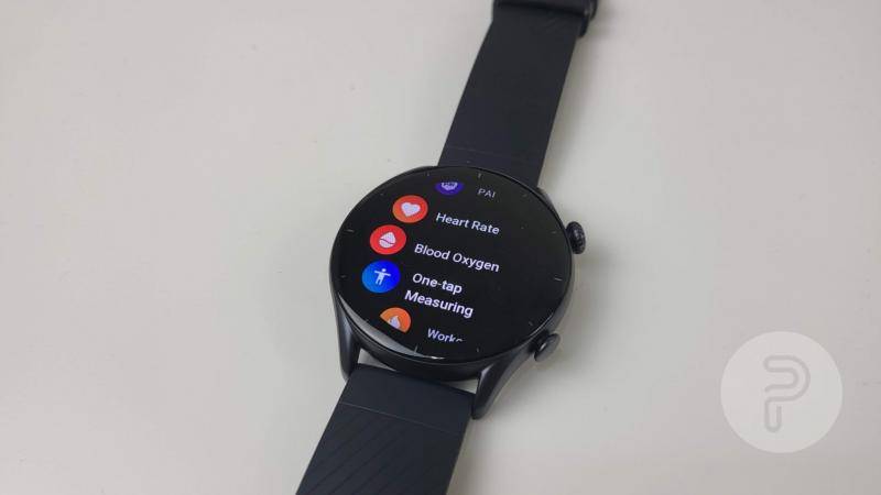Amazfit GTR 3 Smartwatch menu