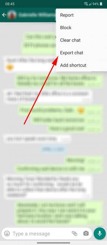 Whatsapp chat web export How to