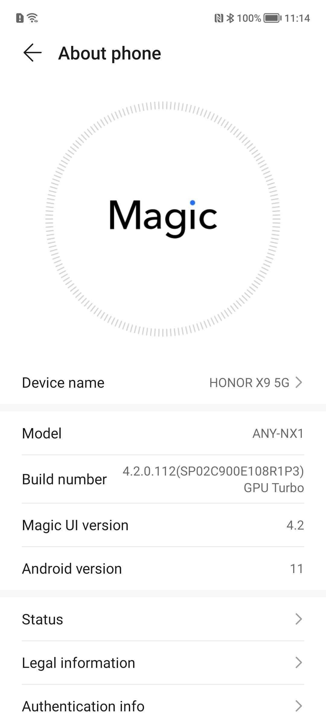 HONOR X9 5G Software