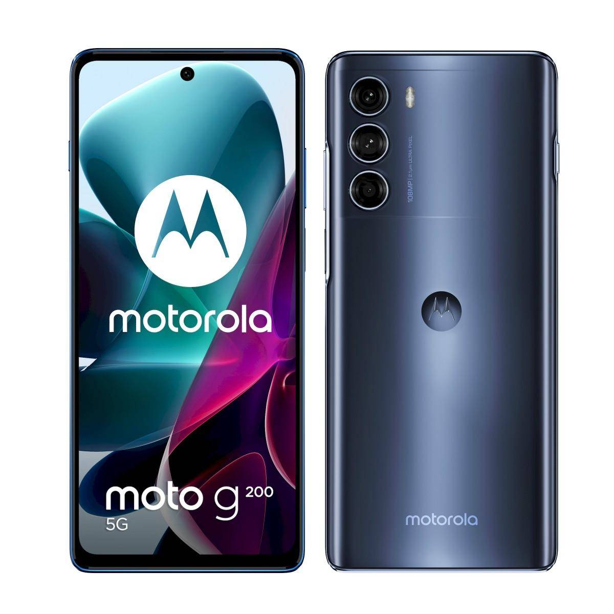 Motorola Moto G200 front and back