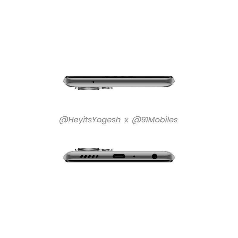OnePlus Nord 2 CE top and bottom