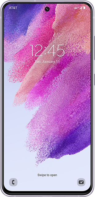 Samsung Galaxy S21 FE violet background