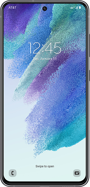 Samsung Galaxy S21 FE Blue background