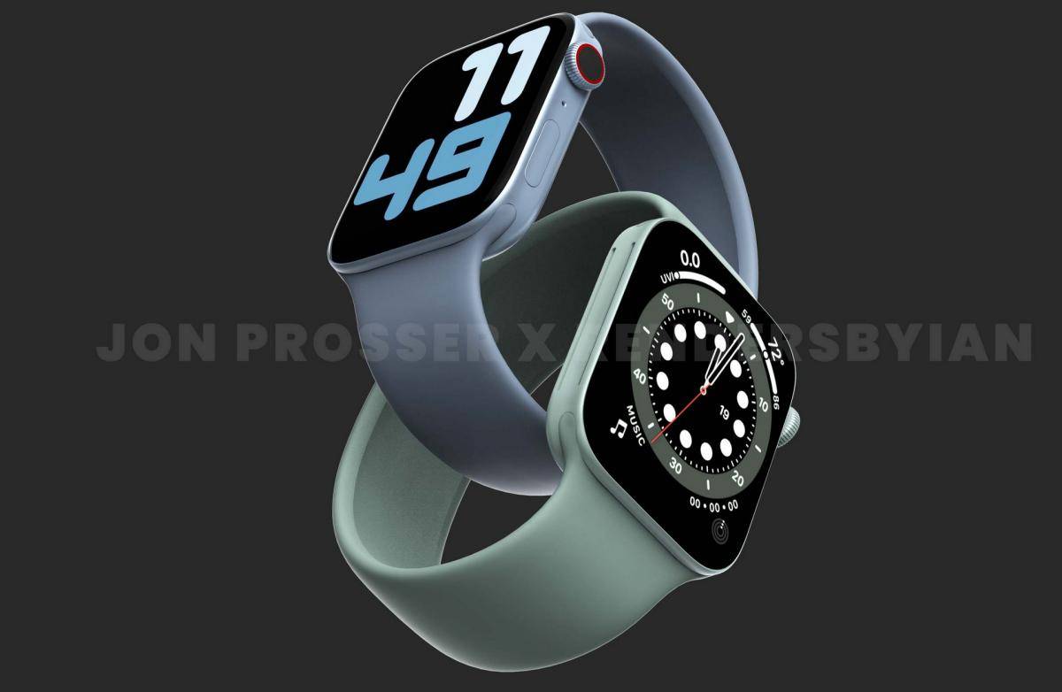 Apple Watch Series 7 jon prosser blue green