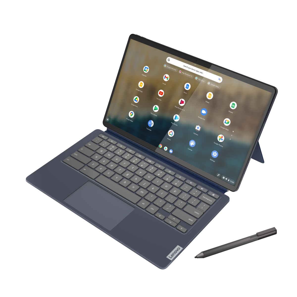 Lenovo Tech World 2021 IdeaPad Duet 5 Chromebook 13_6_Abyss_Blue_cover_screen