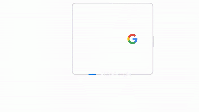 Animación del simulador de plegado de Google Pixel