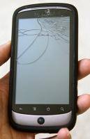 Cracked cell phone