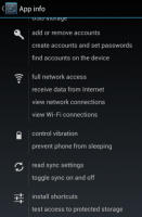 Android app permissions