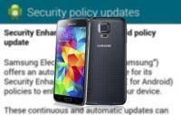 samsung galaxy security policy update