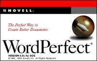 Novel WordPerfect 6.0c for DOS