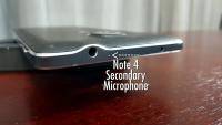 galaxy note 4 secondary microphone top of phone headphone jack close up