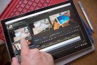 Adobe Premiere Pro's touch UI features on the Surface Pro 4, should be awesome.