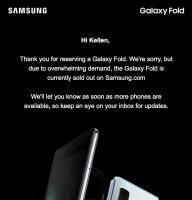 Galaxy Fold Sold out