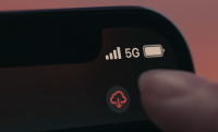 5G icon displayed in the corner of the iPhone 12