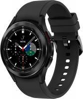 Abbildung der schwarzen Produktverpackung der Samsung Galaxy Watch 4 Classic