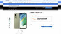 Samsung Galaxy S21 FE 5G on Samsung Ireland web store website