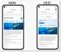 Google Search redesign on mobile