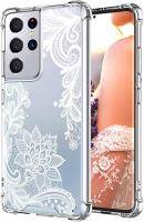 Cutebe Cute Clear Crystal Case for Samsung Galaxy S21 Ultra
