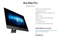 iMac Pro While Supplies Last Screenshot from Apple Online Store