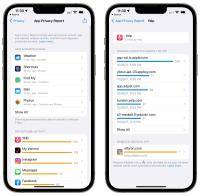 informe de privacidad de la aplicación en iOS 15.2