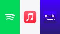 Spotify, Apple Music, Prime Music Audio streaming services