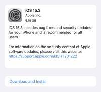 install iOS 15.3 iPhone