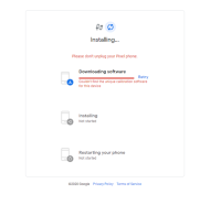 Google Pixel 6 fingerprint calibration tool fail