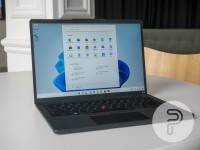 ThinkPad X13s Gen 1 with home menu on its screen