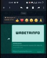 whatsapp message reaction wabetainfo