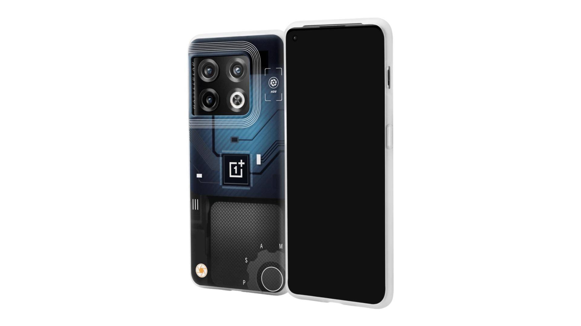 تصویری که جلو و پشت قاب عکاسی کوانتومی را برای OnePlus 10 Pro نشان می‌دهد