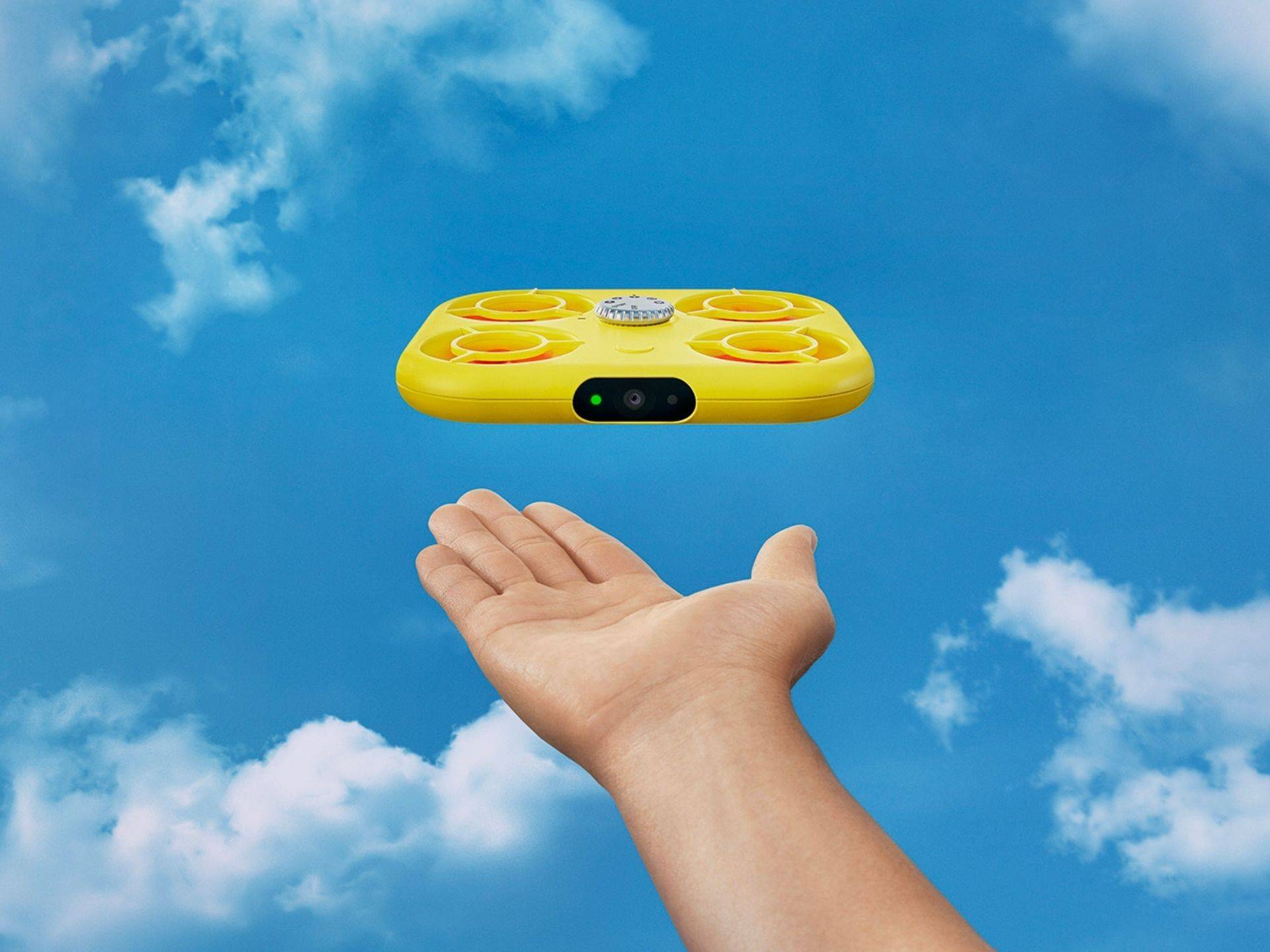 Snap Pixy Drone taking off from the palm of your hand