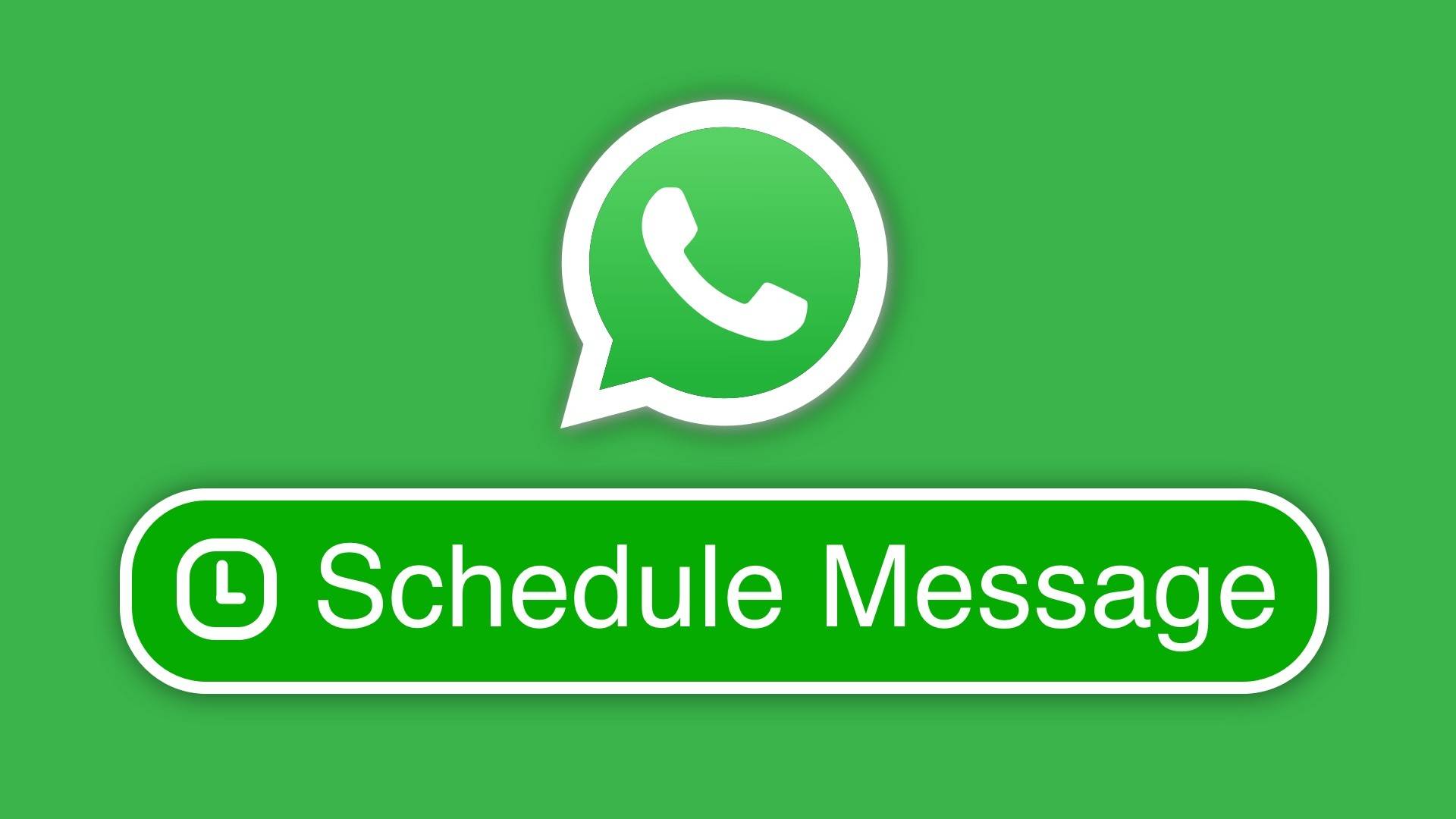 WhatsApp message schedule