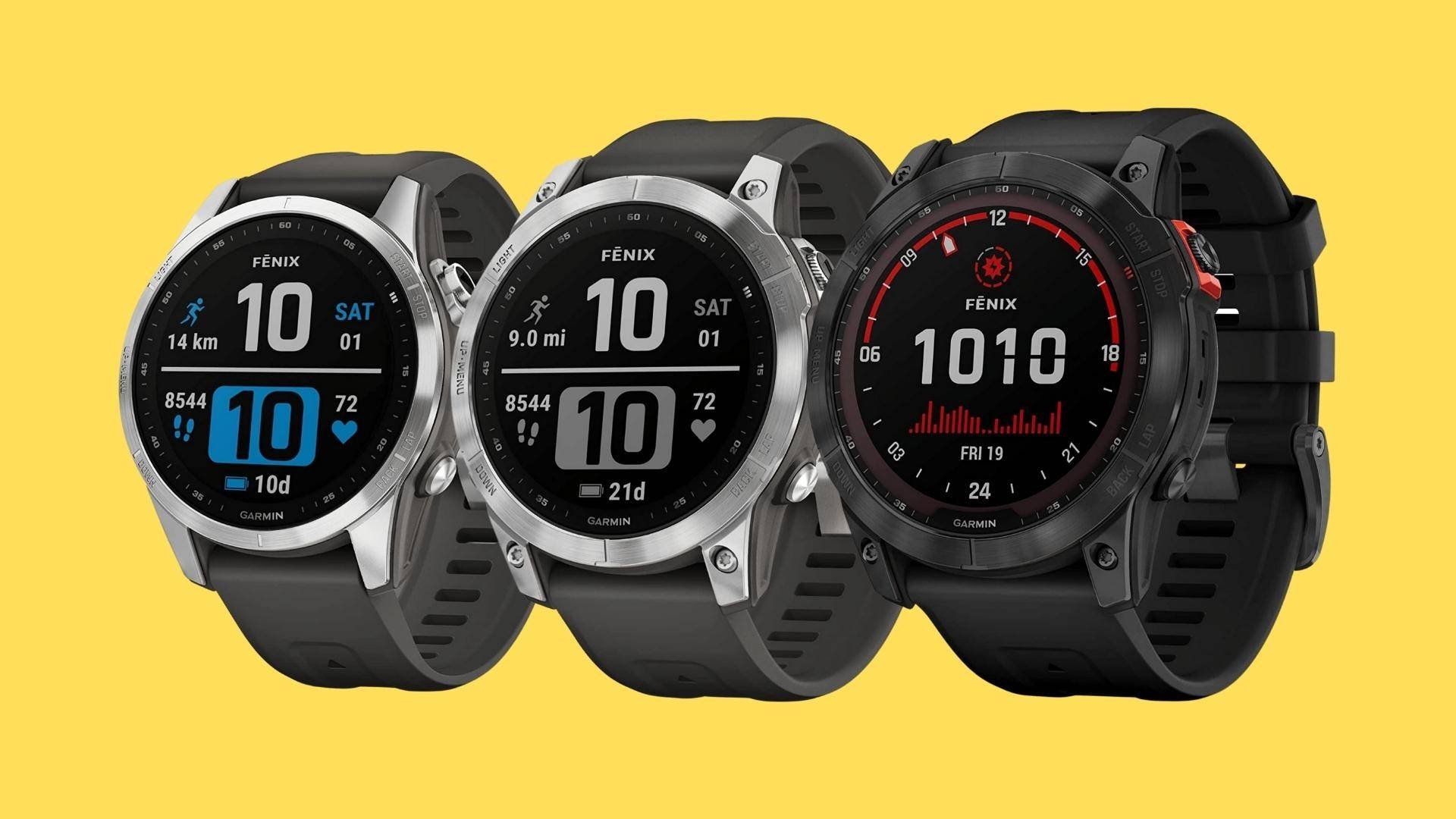 An image showcasing the Fenix 7 series and its various models