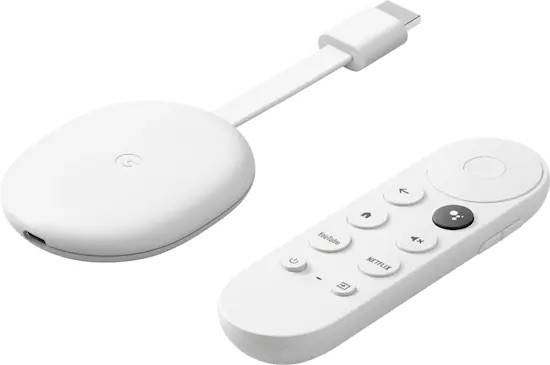 Imagen del empaque del producto Chromecast con Google TV