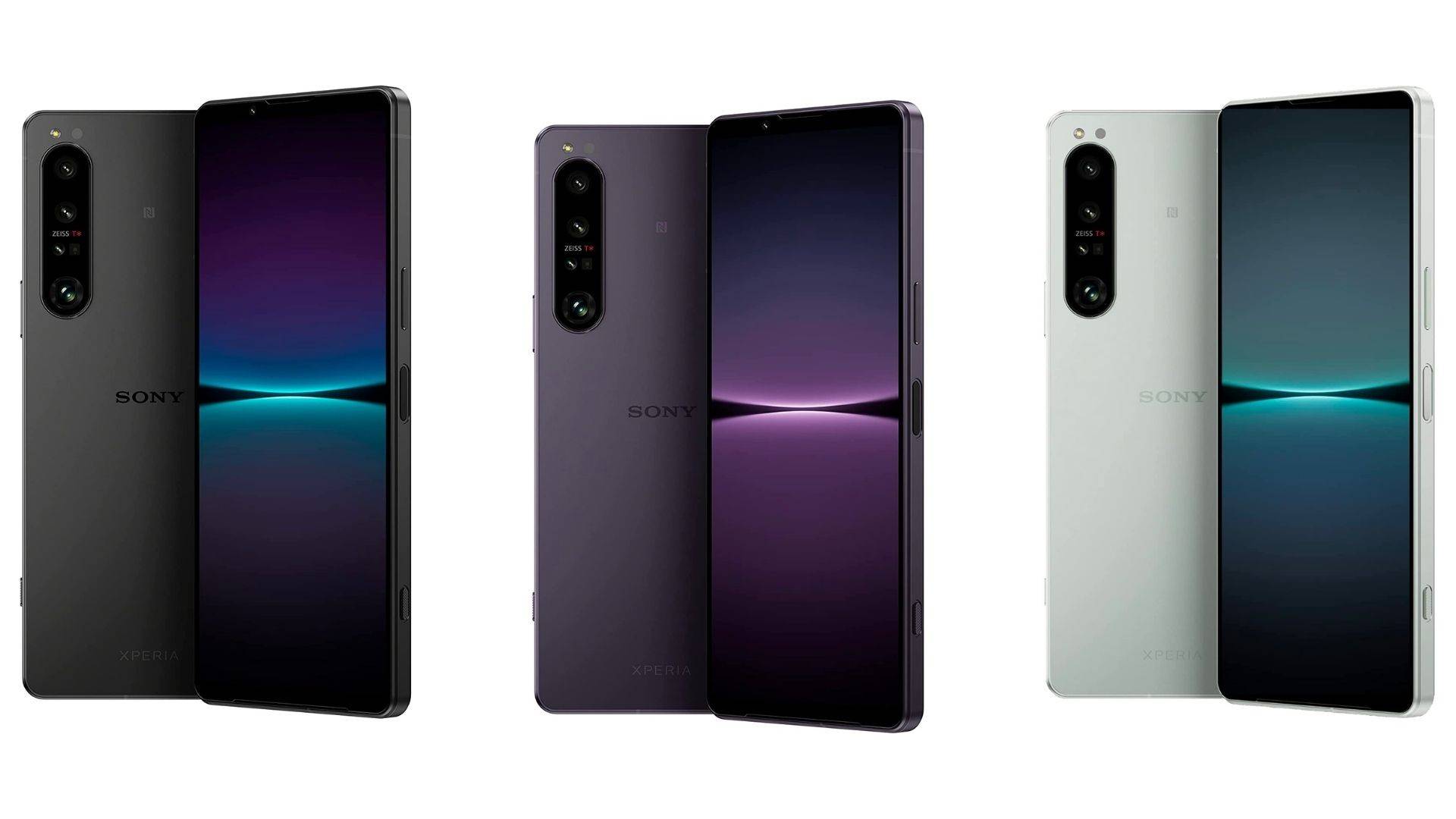 Sony Xperia 1 IV in Black, Violet and White colors