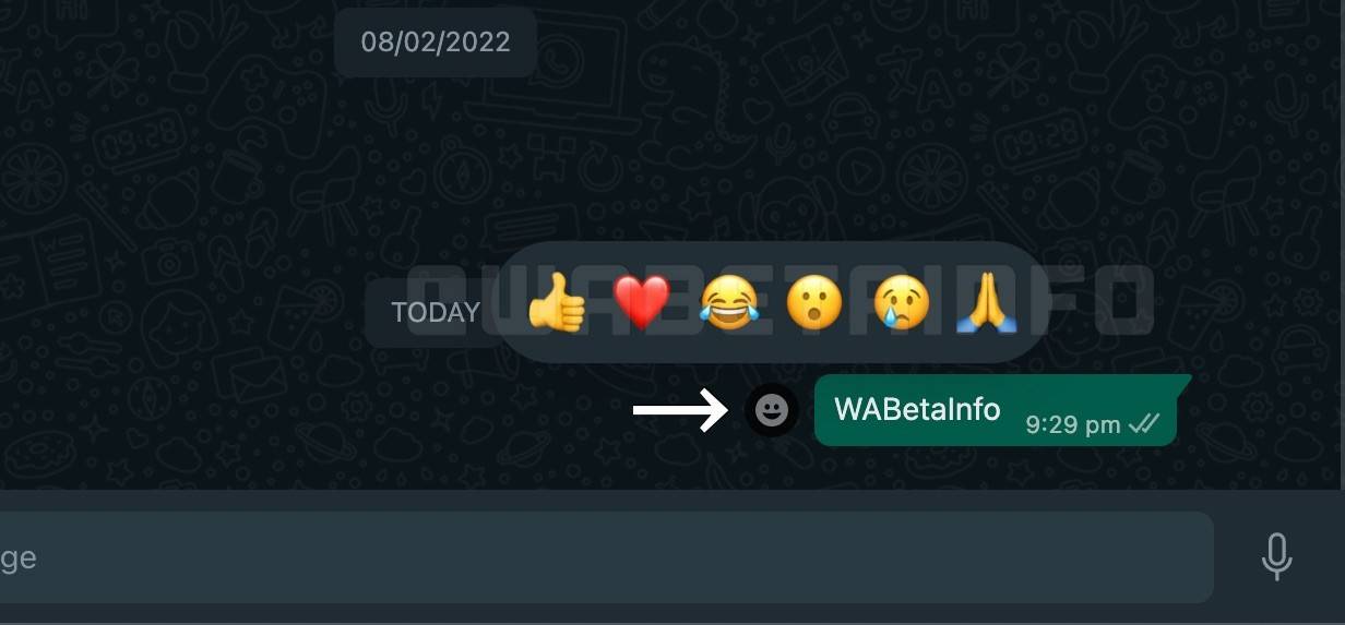 WhatsApp Message Reactions Desktop Beta