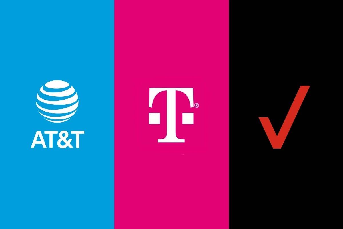 ATT T Mobile Verizon Principales operadores de EE. UU.