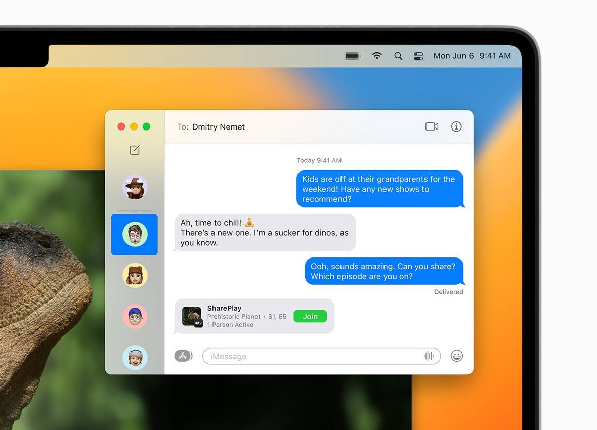 Messages macOS Ventura Features