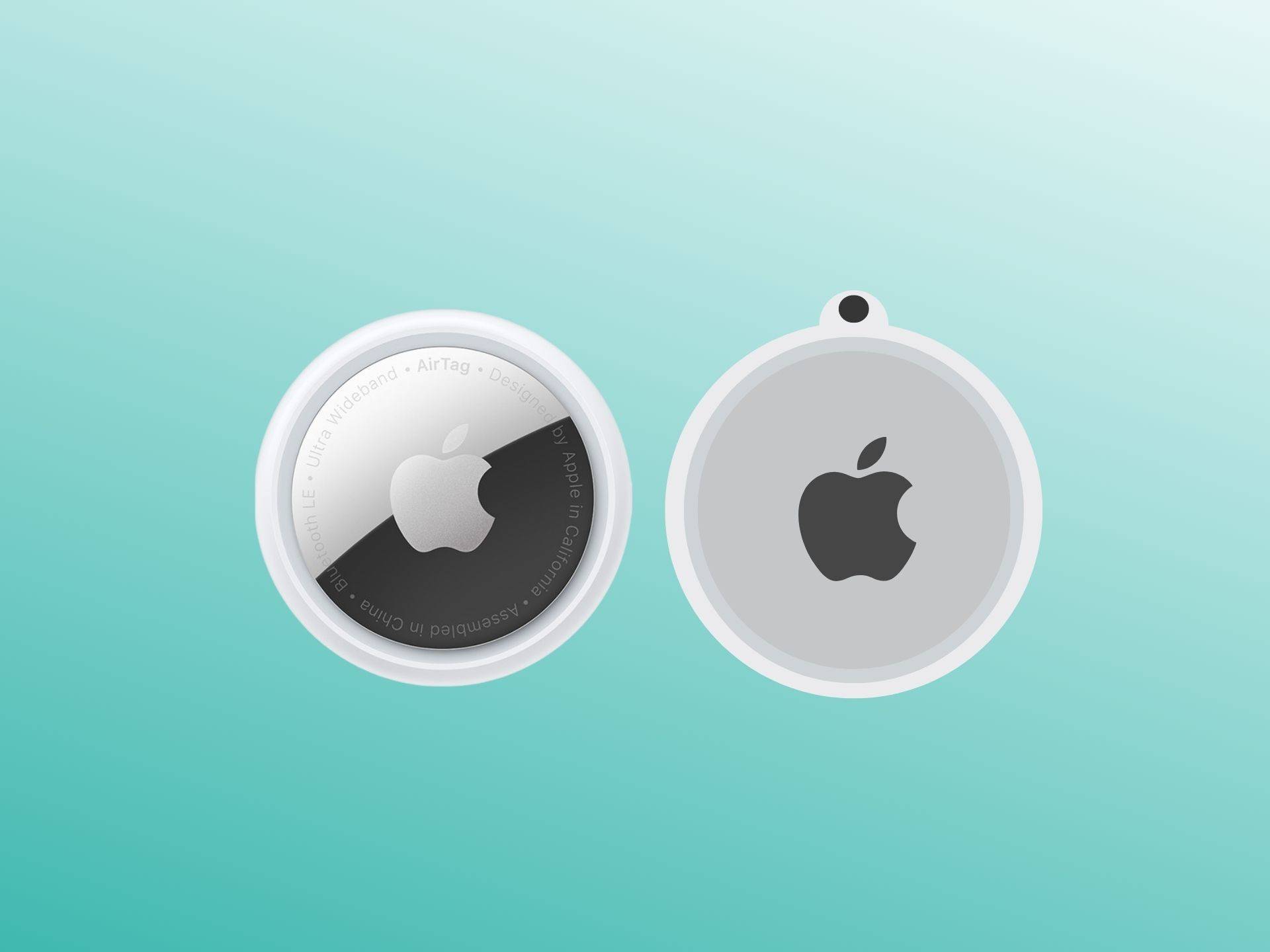 Apple AirTag first and second generation concept