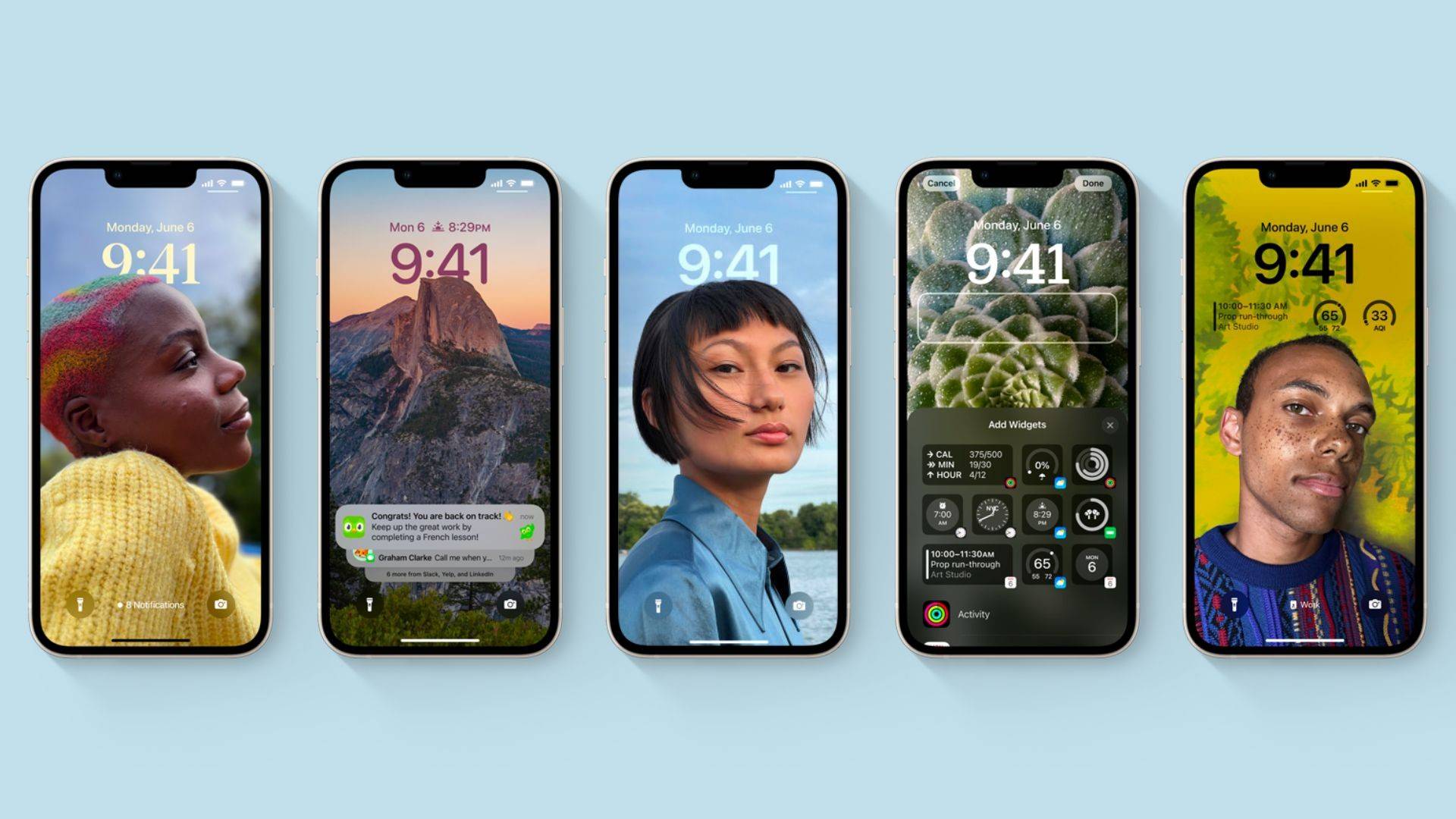 iOS 16 lock screen designs