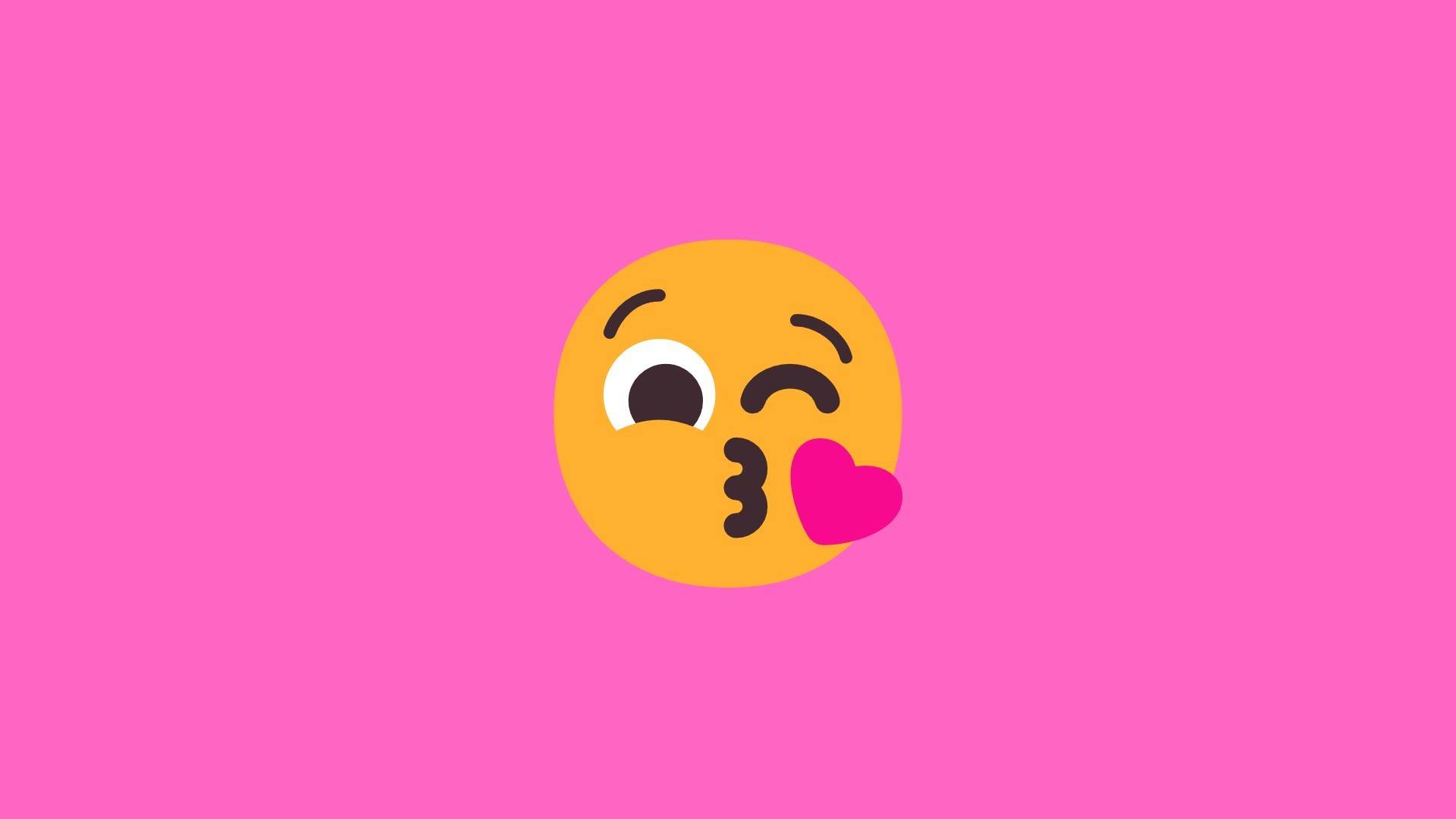 Emoji 7 Face Blowing a Kiss