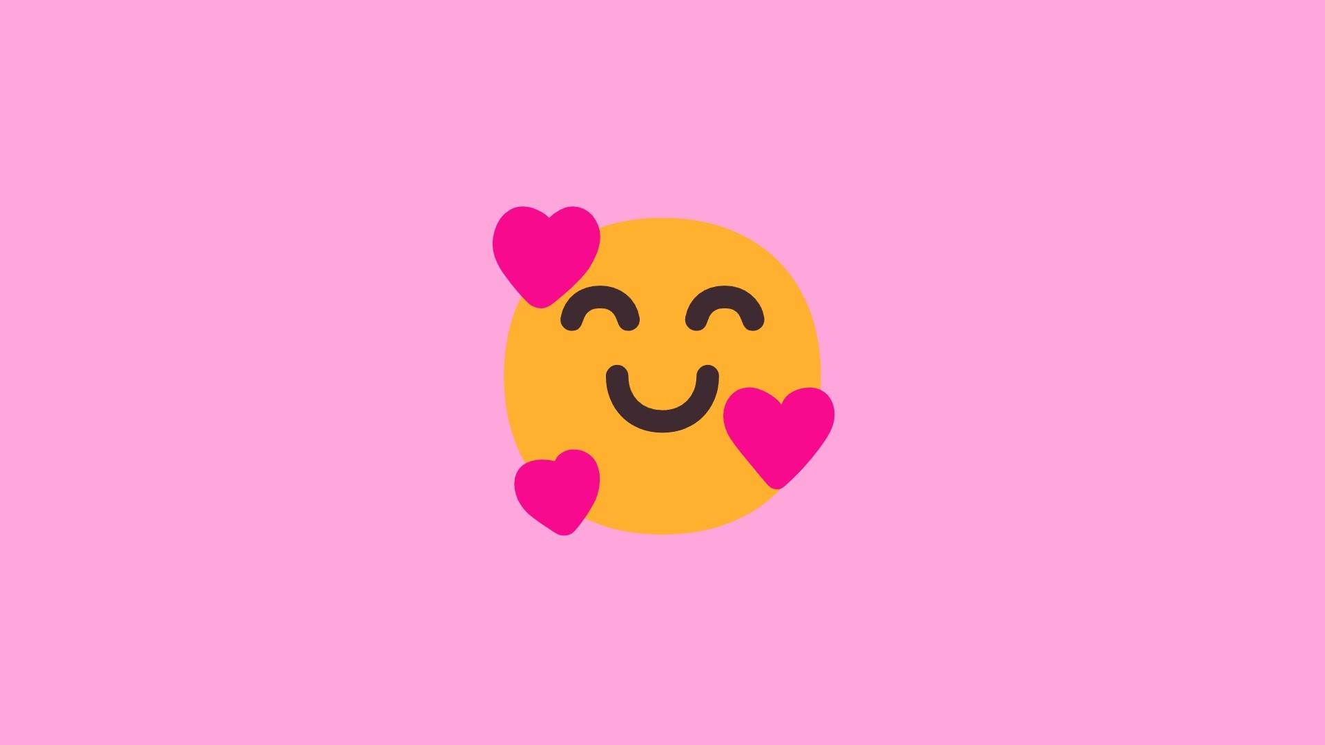 Emoji 8 smilende ansikt med hjerter