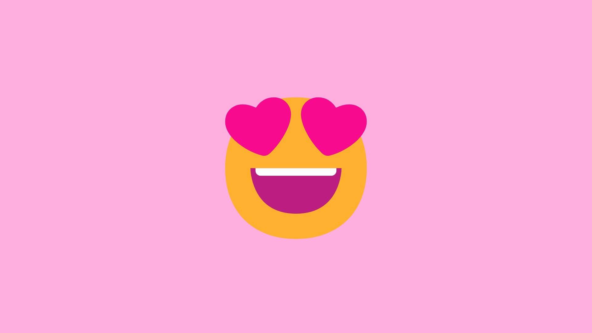 Emoji 9 smilende ansikt med hjerteøyne