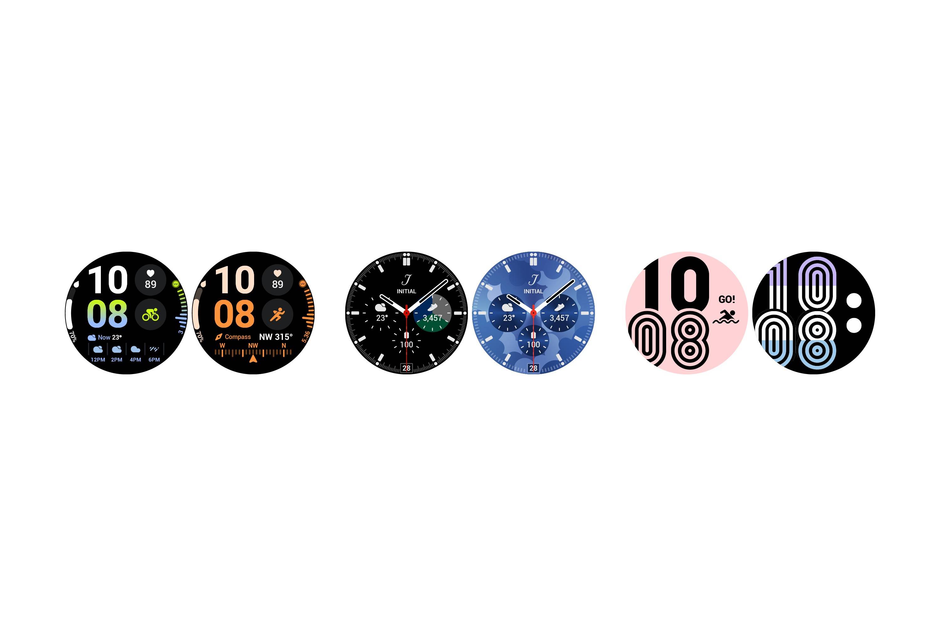 One UI Watch 4.5 new customizeable and matching watch faces