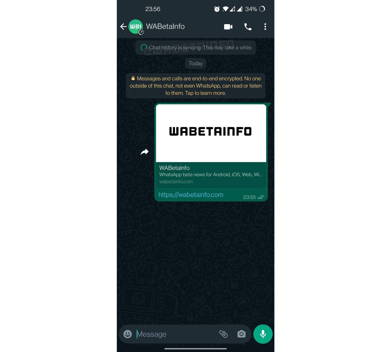 Screenshot showing WhatsApp companion mode