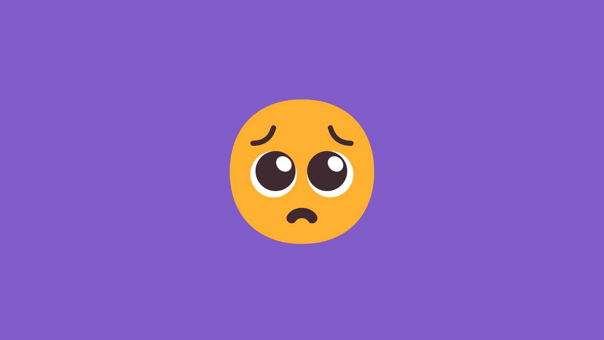 emoji 14 bedende ansikt