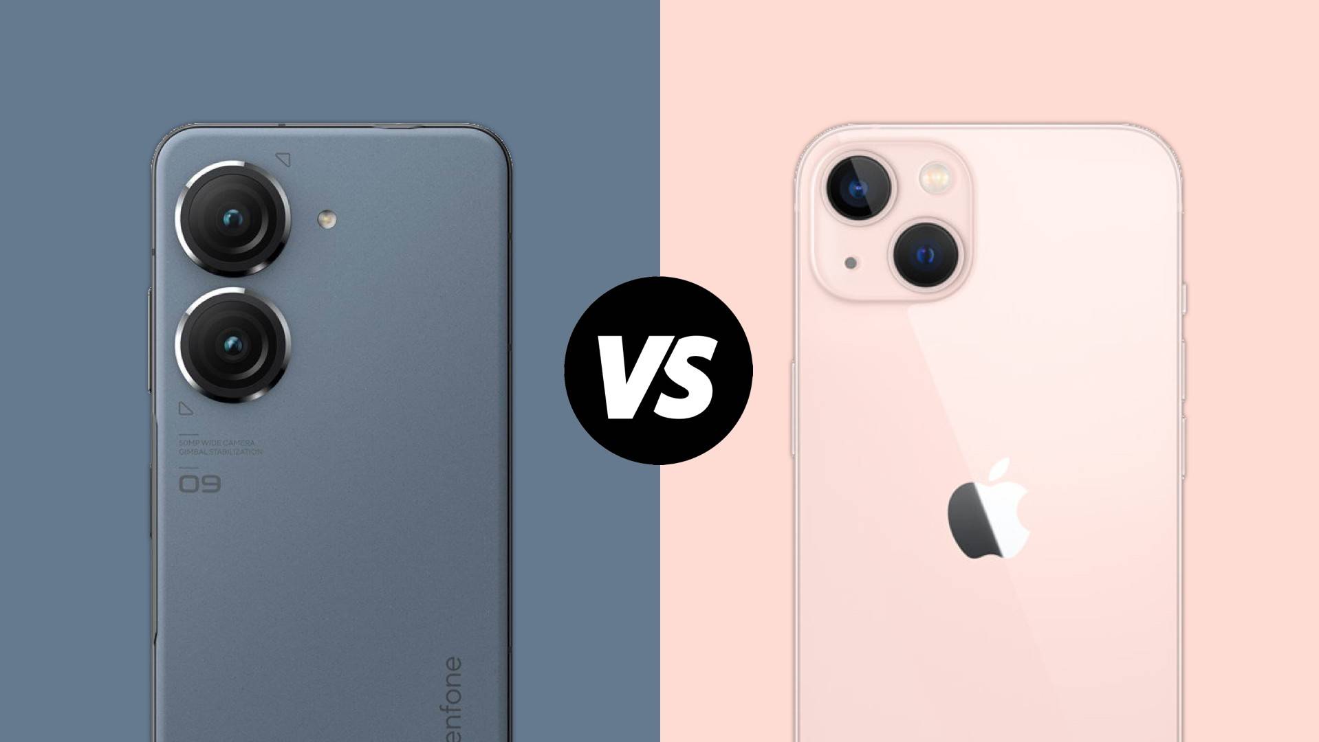 LI Zenfone 9 vs iPhone 13 mini